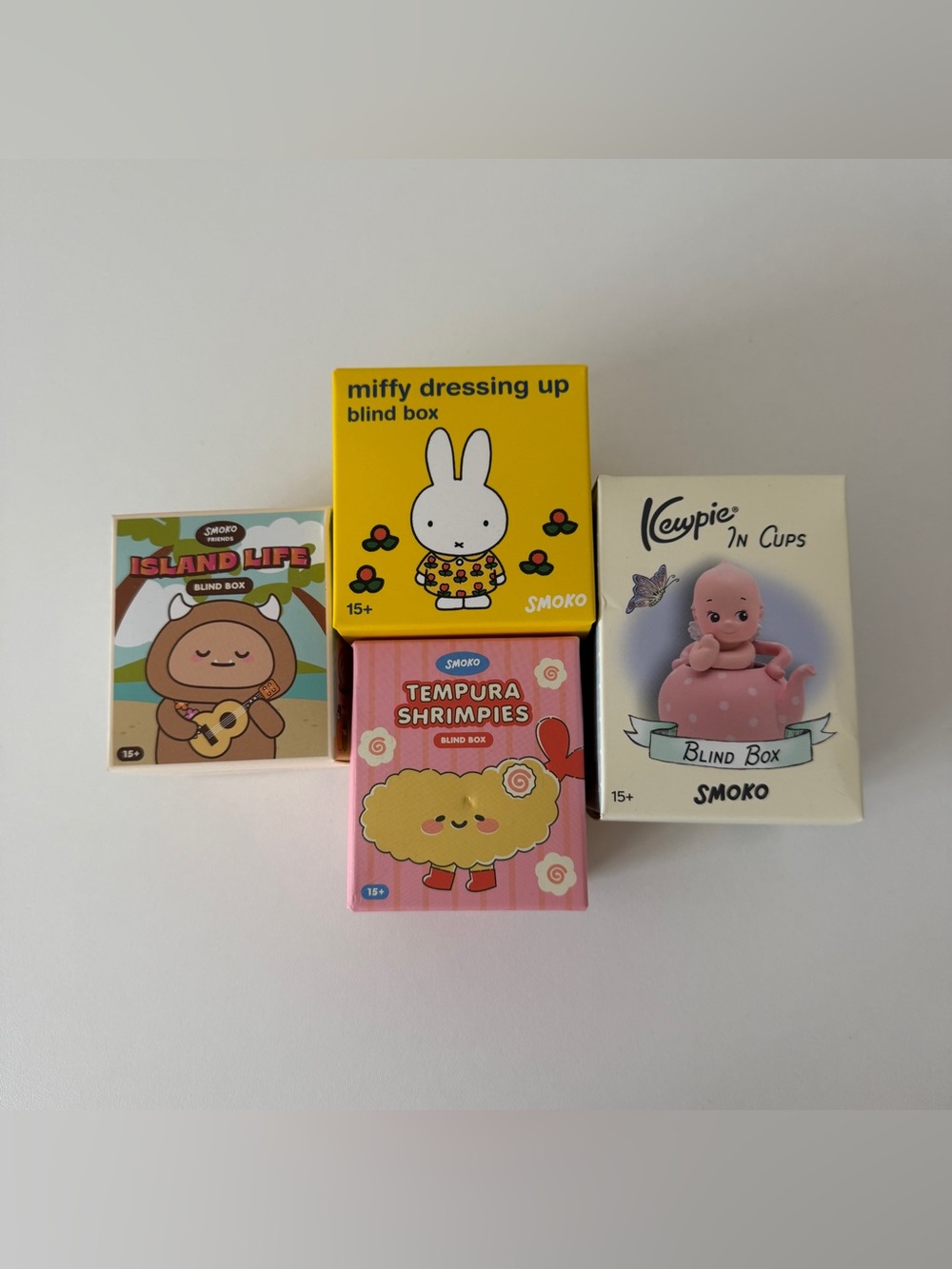 Blind box set of 4: kewpie, Miffy, and more